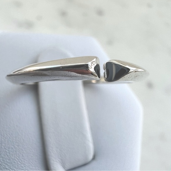 Sale $12 Firm! .925 Sterling Silver Heart Open Ended Ring - Picture 13 of 17